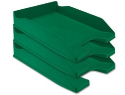 Bandeja sobremesa Q-Connect plástico verde